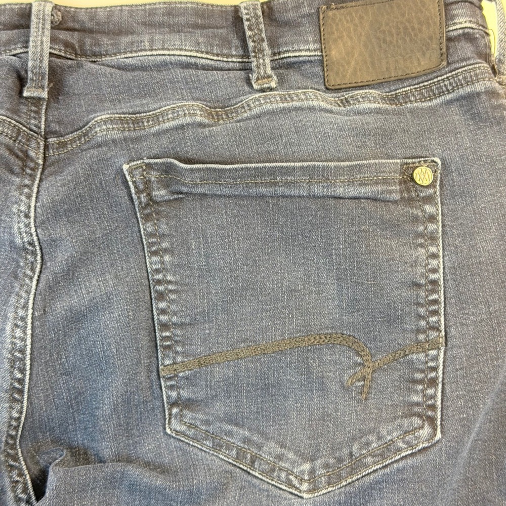 Mavi Matt Relaxed Straight Leg Jeans Mens 38x30 Dark Wash Stretch Denim - Picture 13 of 14